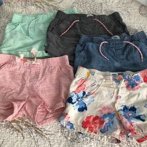 Lot of five size 8 Old Navy shorts.
